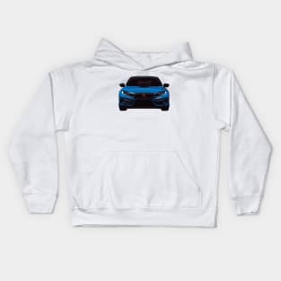 Blue Civic Type R Illustration Kids Hoodie